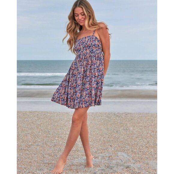 Natural Life Bailey Floral Mini Dress Size Medium - Picture 1 of 10